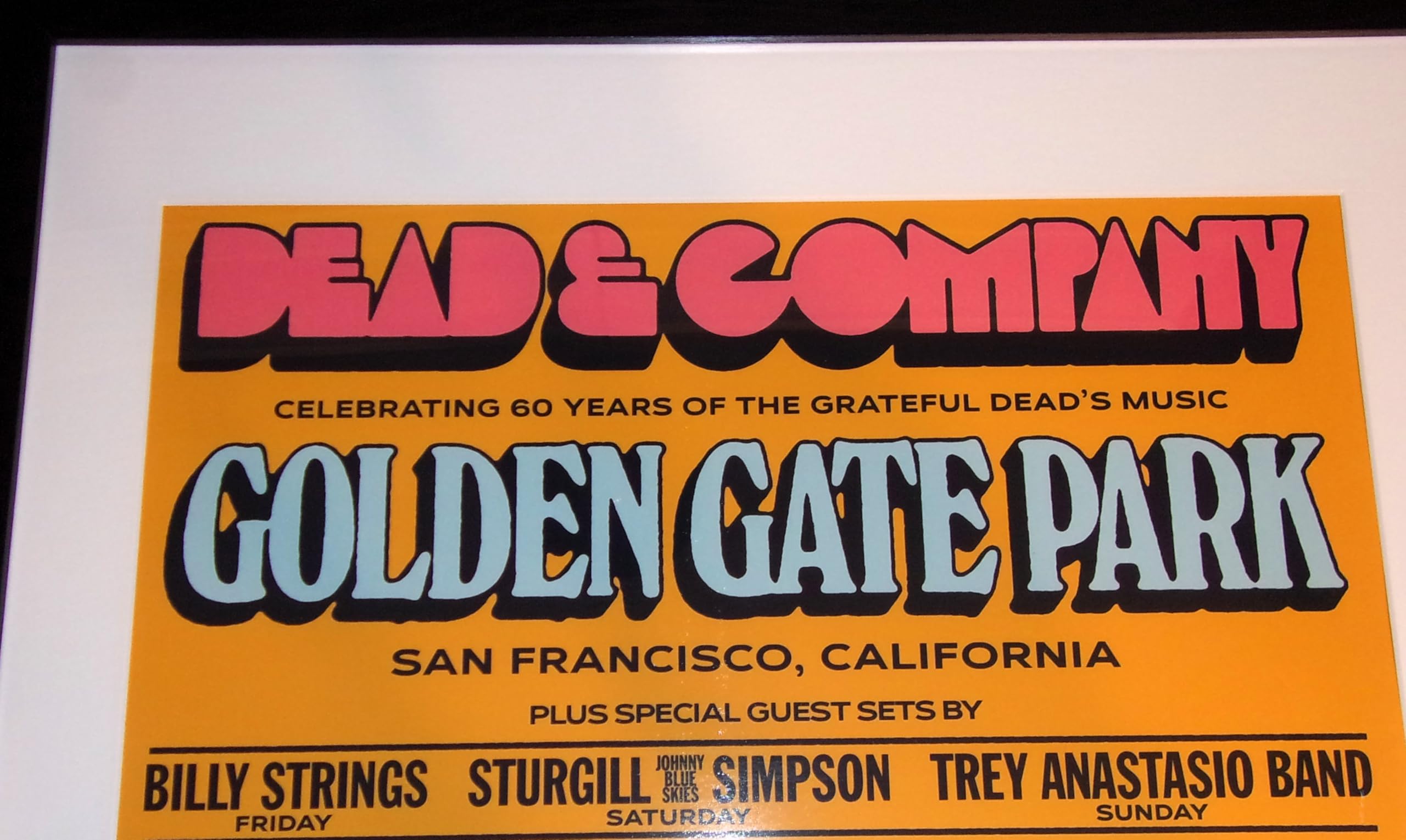 Amazon.com: FRAMED Grateful Dead 2025 San Francisco (Golden Gate